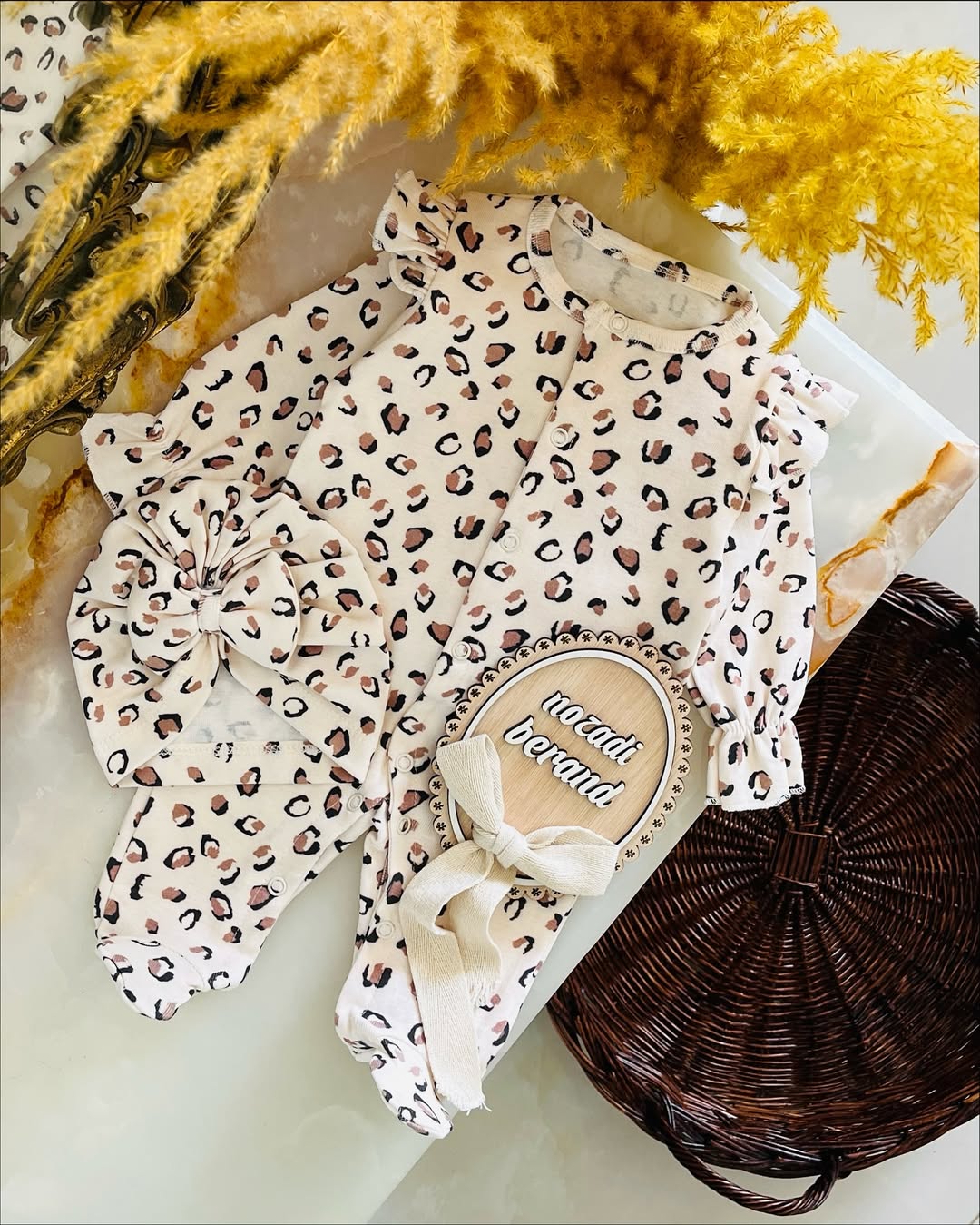 سرهمی نوزادی دخترانه و توربان