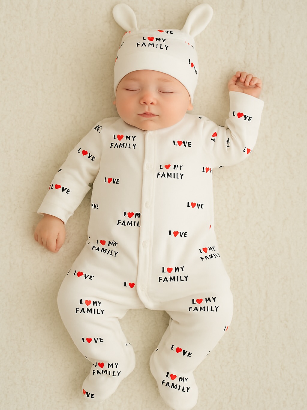 سرهمی نوزادی ترک اسپرت I Love Family